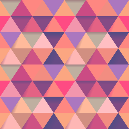 Seamless pattern of colorful small triangles.のイラスト素材