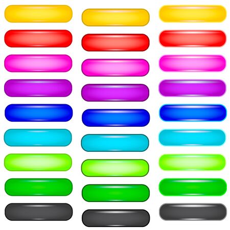 Color buttons on white background  Illustrationのイラスト素材