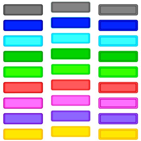 Color buttons on white background  Illustrationのイラスト素材