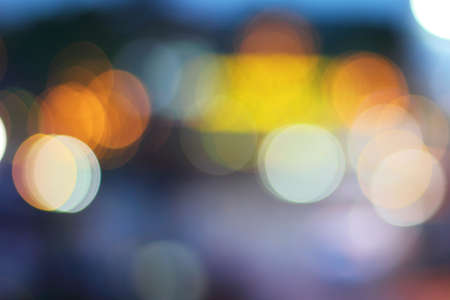 Colorful bokeh circles shape , the art from night lights