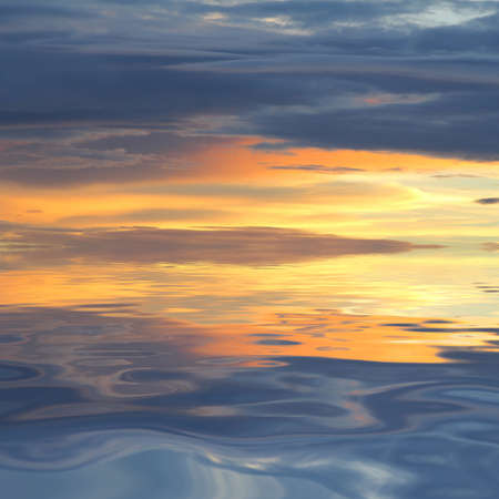 Natural background of the colorful sky and beautiful water reflection, During the time sunrise and...
