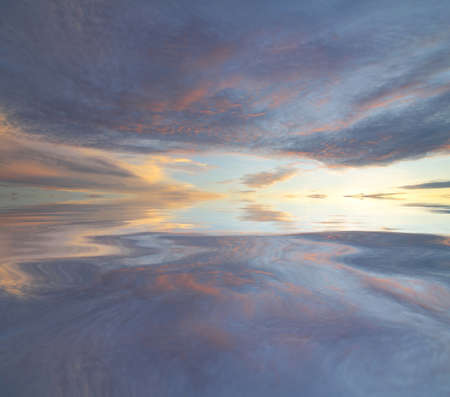 Natural background of the colorful sky and beautiful water reflection, During the time sunrise and...