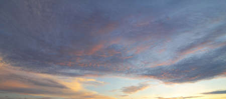 Natural background of the colorful sky and cloud, During the time sunrise and sunset