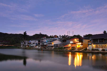 E-Thong village at Thong Pha Phum National Park, Kanchanaburi province in Thailand. This is very popular for tourists. Travel and Attractions Conceptのeditorial素材