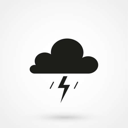 cumulonimbus clouds icon vectorのイラスト素材