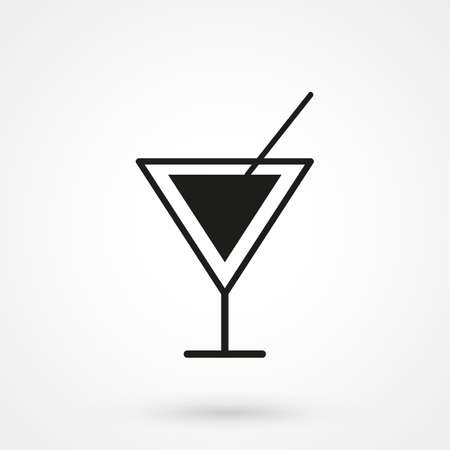 cocktail icon vectorのイラスト素材