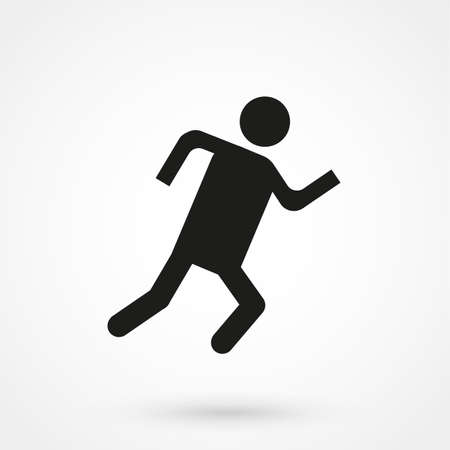 running man icon vectorのイラスト素材