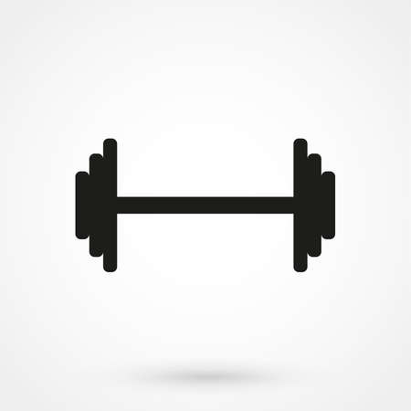 dumbbels - vector icon blackのイラスト素材