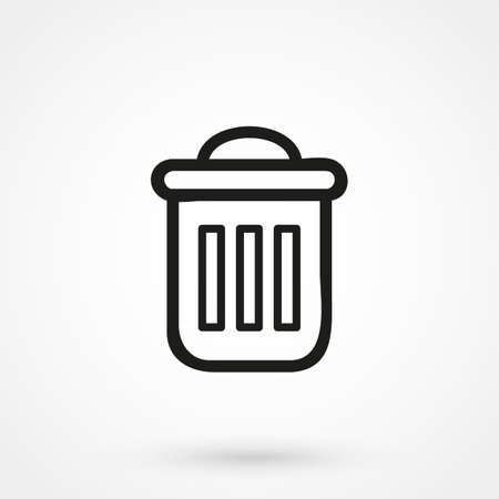 Trash bin vector icon vectorのイラスト素材