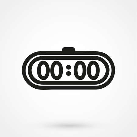 Digital clock icon vectorのイラスト素材