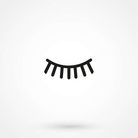eyelash icon vectorのイラスト素材