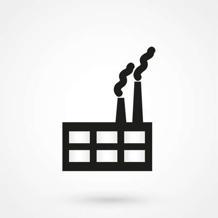 factory icon vectorのイラスト素材