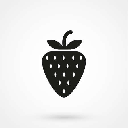 Strawberry icon vectorのイラスト素材