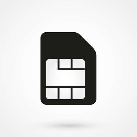 SIM card iconのイラスト素材