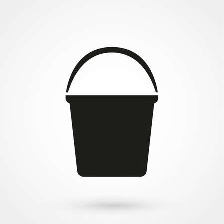 bucket icon vectorのイラスト素材