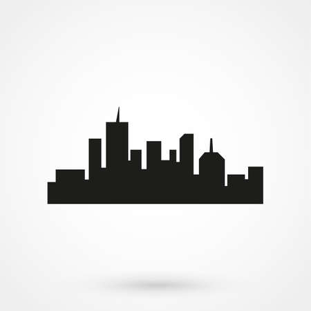 city icon vectorのイラスト素材