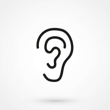ear icon vectorのイラスト素材