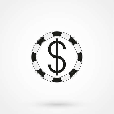 Gambling chips iconのイラスト素材