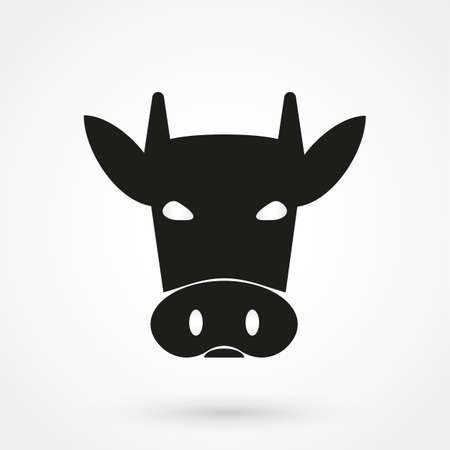 cow icon vectorのイラスト素材