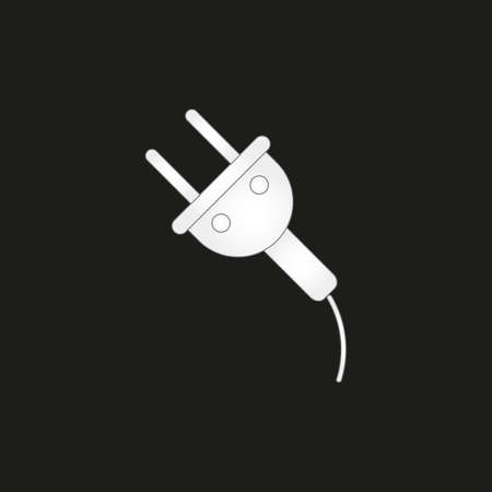 Electric plug vector icon.のイラスト素材