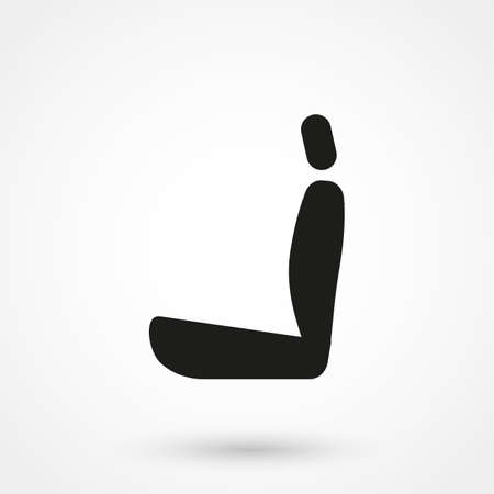 Car seat iconのイラスト素材