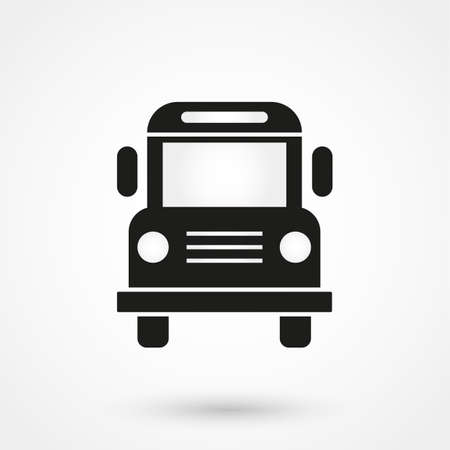 school bus iconのイラスト素材