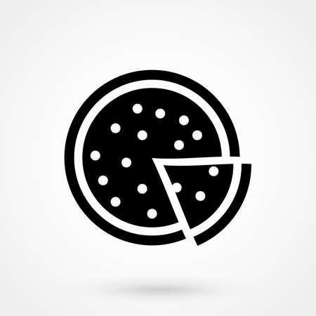 pizza icon vectorのイラスト素材