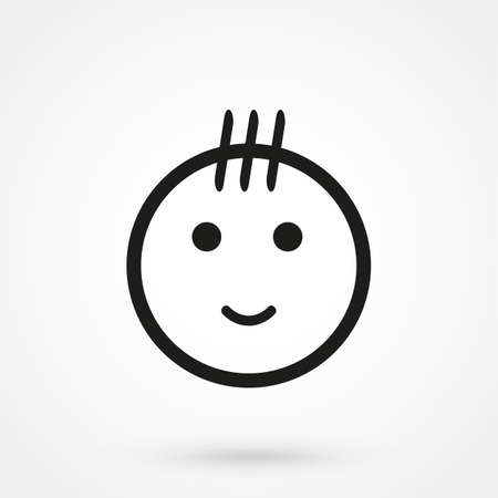 kid icon vectorのイラスト素材