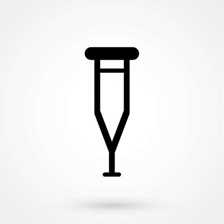 crutch iconのイラスト素材