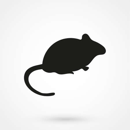 silhouette of the mouseのイラスト素材