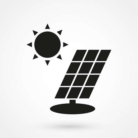 solar panel iconのイラスト素材