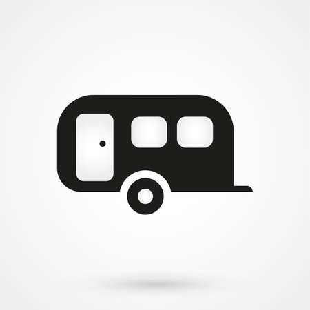 trailer iconのイラスト素材