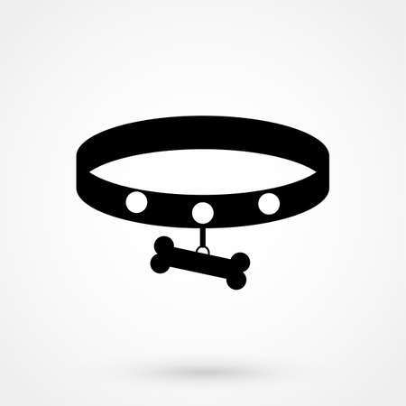 Dog Collar Icon simple design on a white background. Vector illustrationのイラスト素材