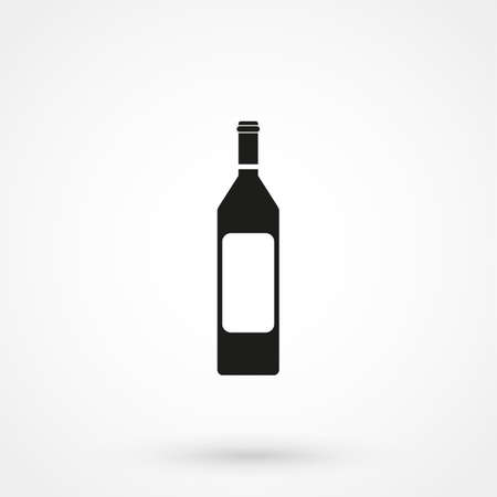 Wine icon Vector Illustration on the white backdrop.のイラスト素材