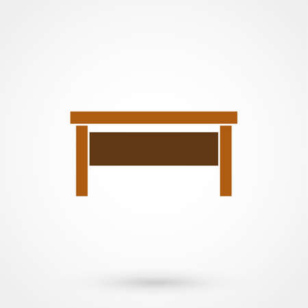 office desk icon illustration, can be used for mobile and web designのイラスト素材