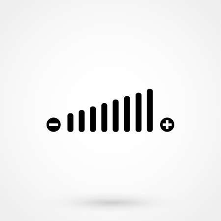 Volume adjustment symbol web icon.のイラスト素材