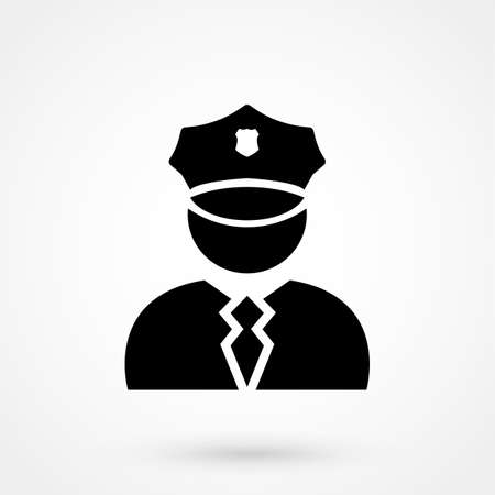 Police officer avatar iconのイラスト素材