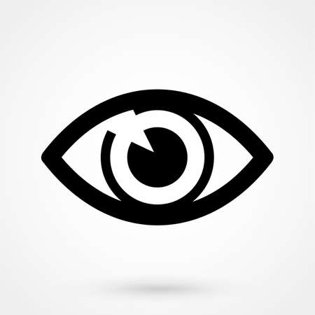 Eye icon. Flat design style.のイラスト素材