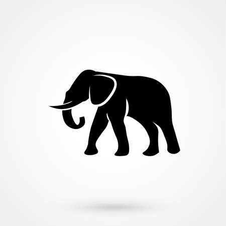 Simple icon elephant.のイラスト素材