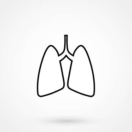 Lungs - vector iconのイラスト素材