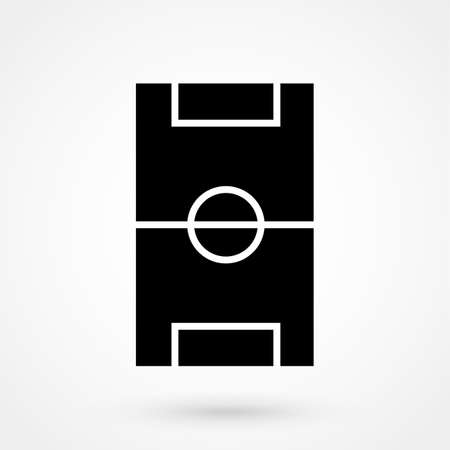 soccer field symbol on gray backgroundのイラスト素材