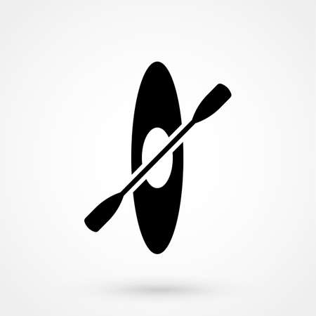 Canoe icon vectorのイラスト素材