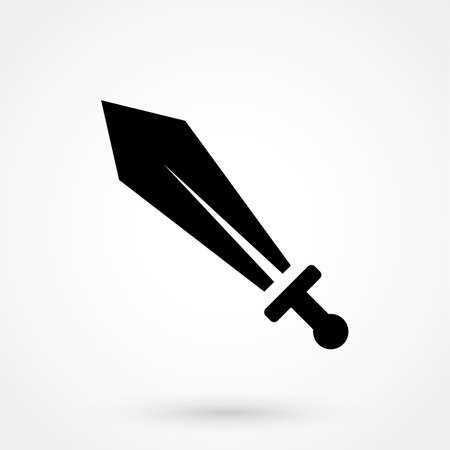 sword icon vector, flat design best vector iconのイラスト素材