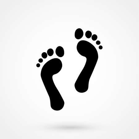footprint iconのイラスト素材