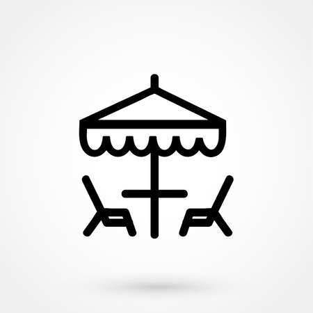 Vector street cafe, silhouette cafe signのイラスト素材