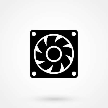 Exhaust fan icon. Ventilator symbol.のイラスト素材