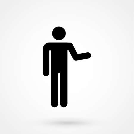 People icon, isolated. Flat design.のイラスト素材