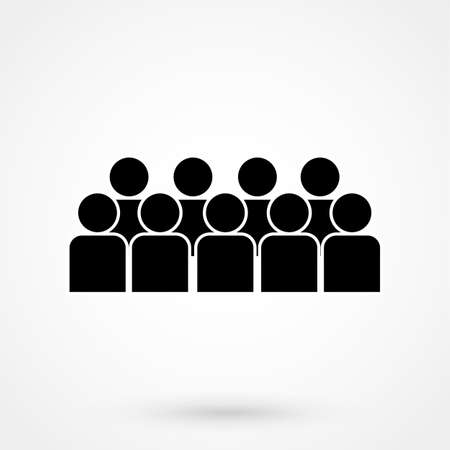 People icon, isolated. Flat design.のイラスト素材