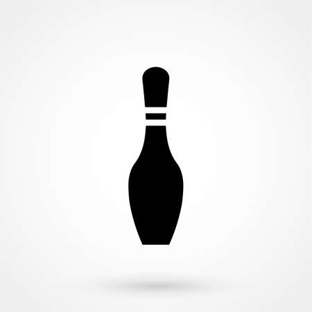bowling pin vector iconのイラスト素材