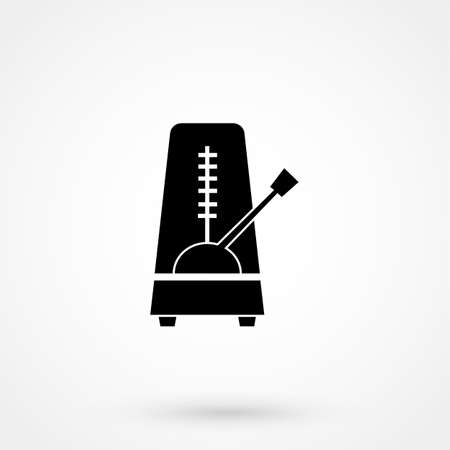 metronome icon. metronome signのイラスト素材
